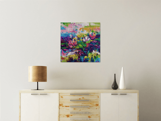 Abstract landscape  (Water lilies)