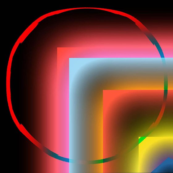 Glowing figures. I
