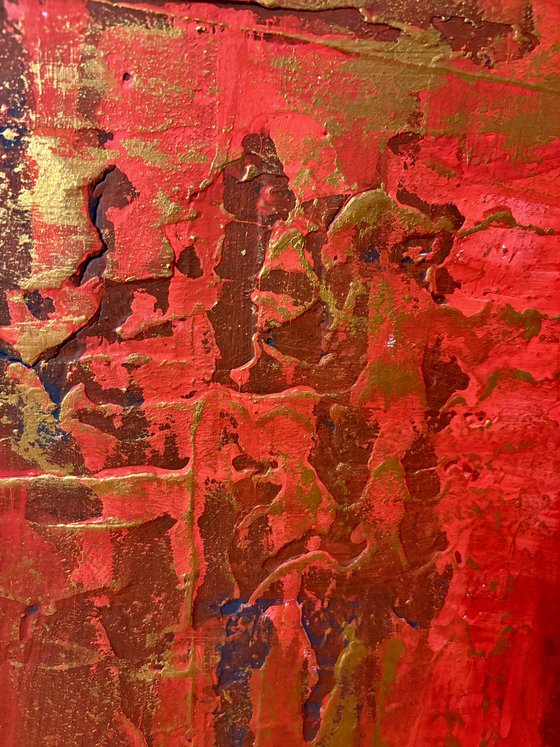 Hand-painted Red Gold