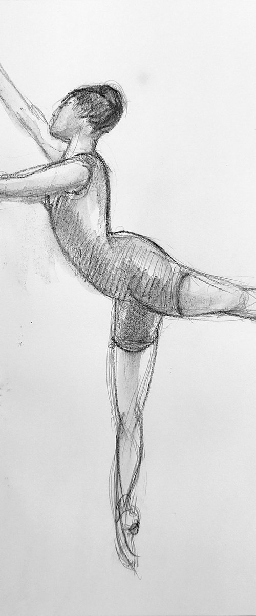 Ballerina 3 Sketch by Asha Shenoy
