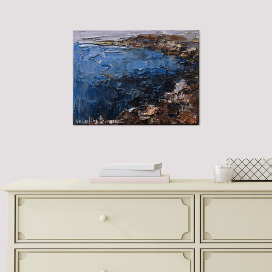 Sea shore Original oil seascape painting