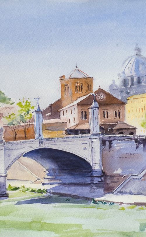 Bridges and Saint Paul view by Sasha Romm