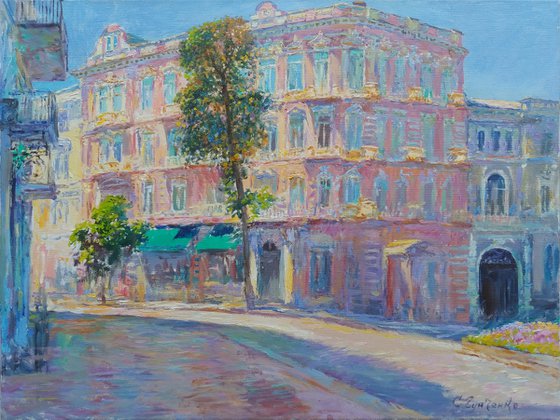 House on Catherine Square in Odessa