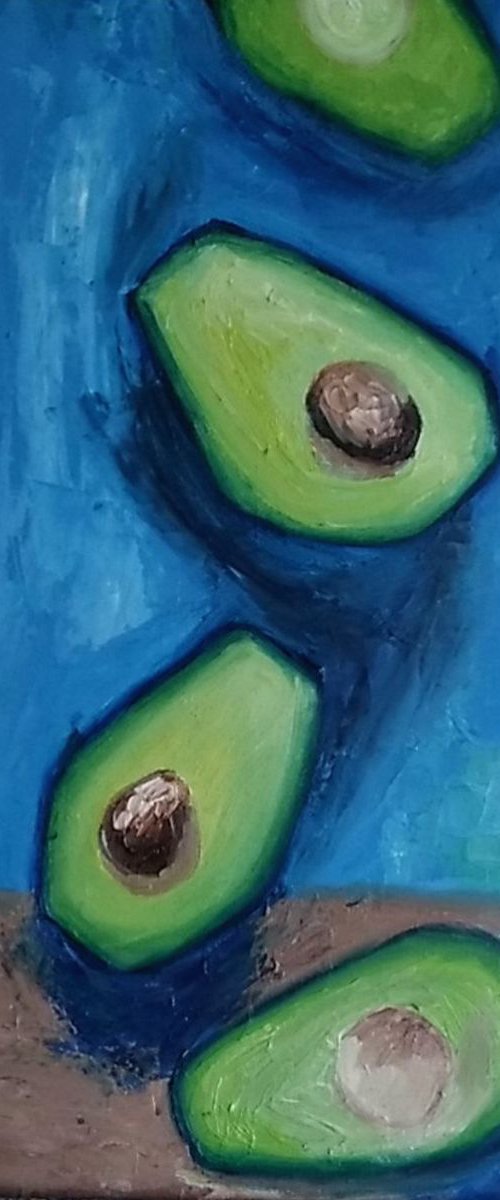 AVOCADO 60X60CM by Anastasiia Novitskaya