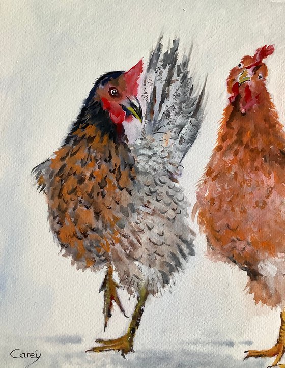 Three Chickens