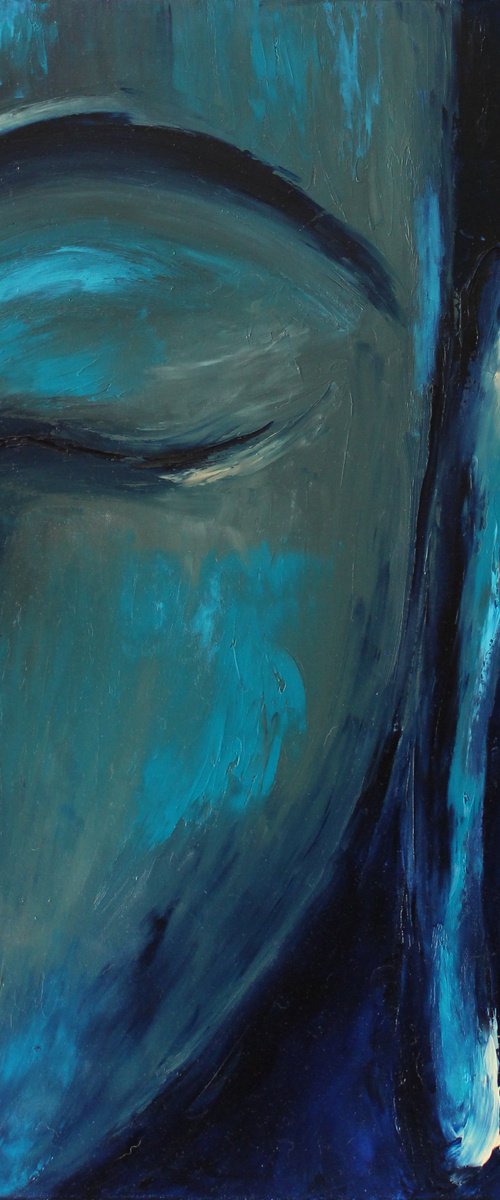 Budda 50x60 cm by Anastasiia Novitskaya
