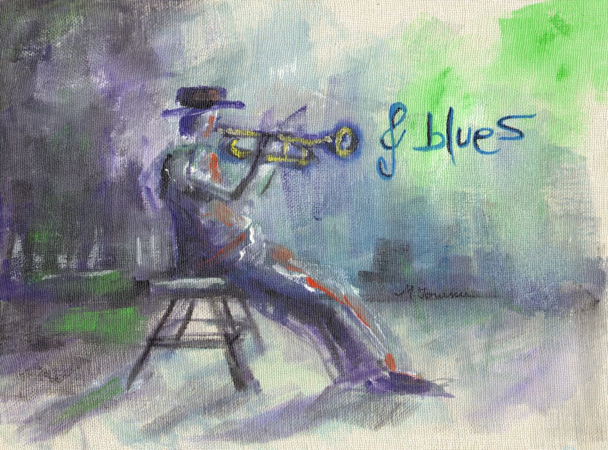 Music and Blues by Mihaela Ionescu