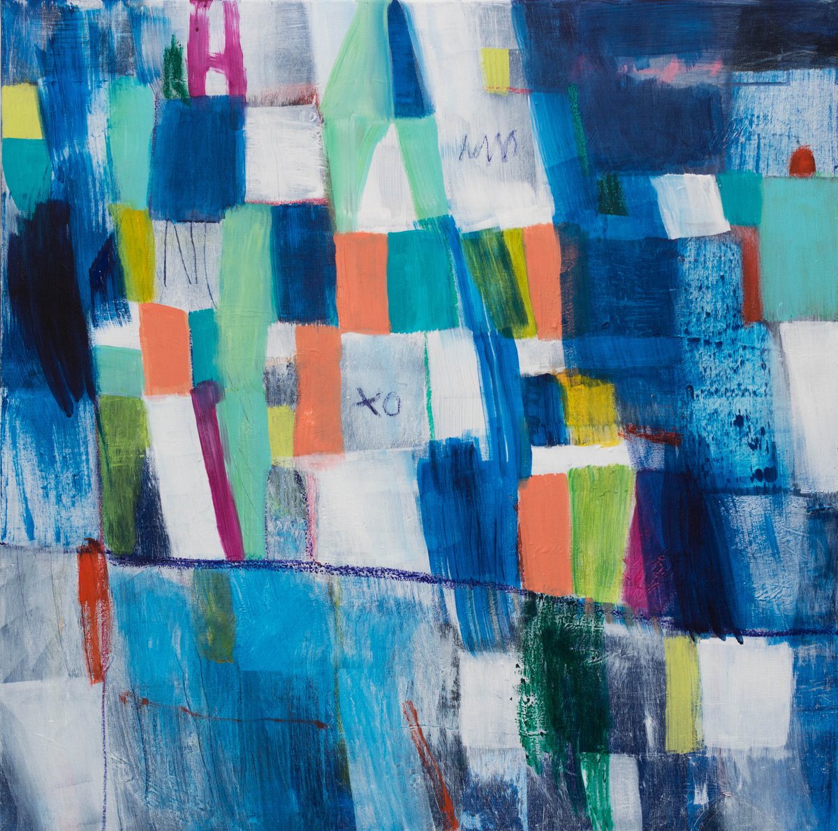 Geometric Painting , Superpowers 13 By Duealberi, 35 X 35, Artwork For Sale On Artfinder