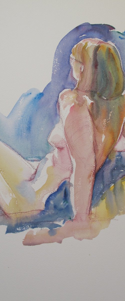 Seated female nude by Rory O’Neill