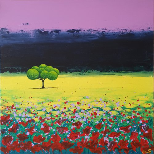 Lone Poppy Heaven by Silvija Horvat