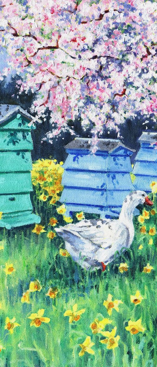 Geese and Beehives by Zoe Elizabeth Norman