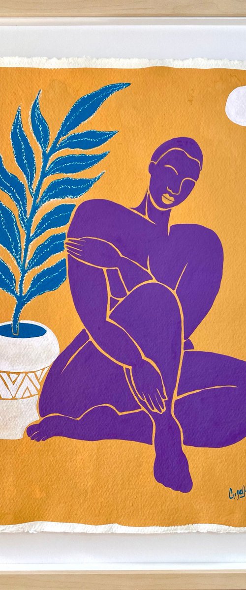 Self Love, Gouache and pastel serie #2 by Gisella Stapleton
