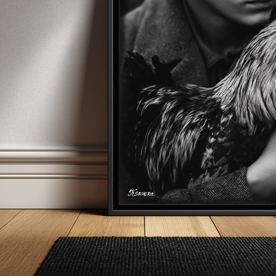 Boy and rooster B0805I