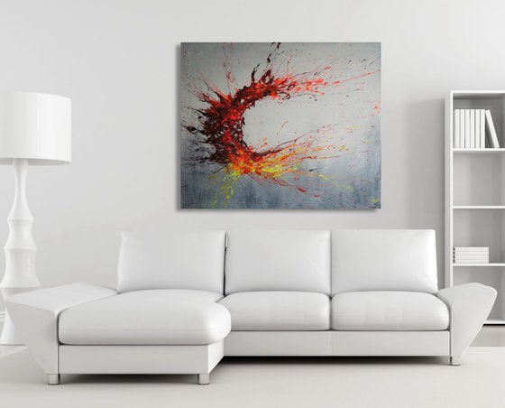 Twisting Fire I (Spirits Of Skies 120120) (120 x 100 cm) XXL (48 x 40 inches)