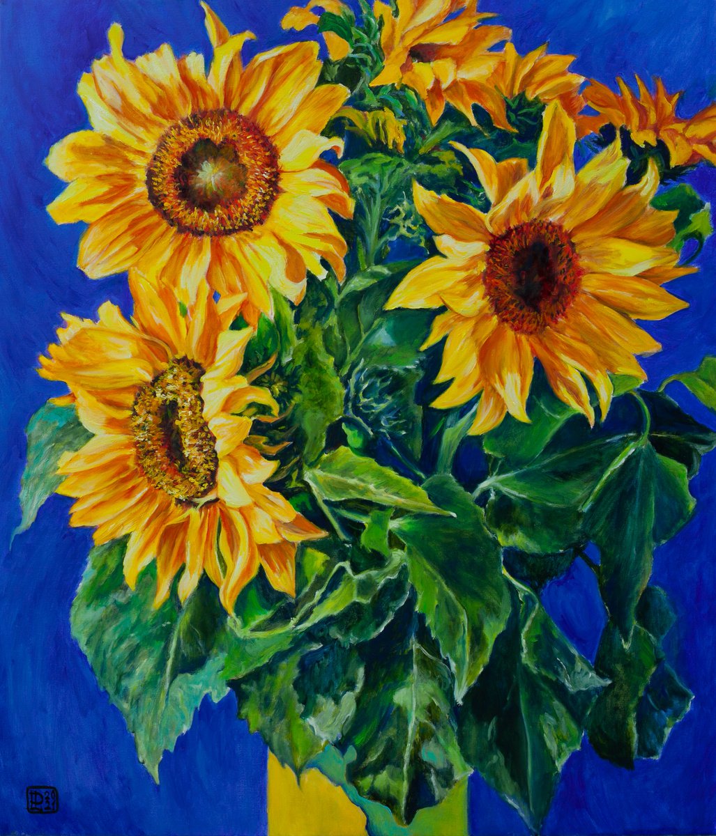 Sunflowers by Liudmila Pisliakova