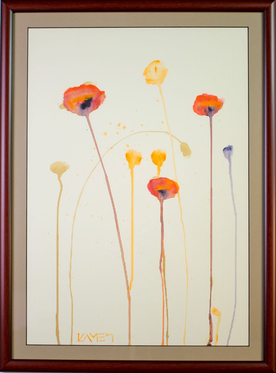 Silent Poppies 9 by Kamen Trifonov