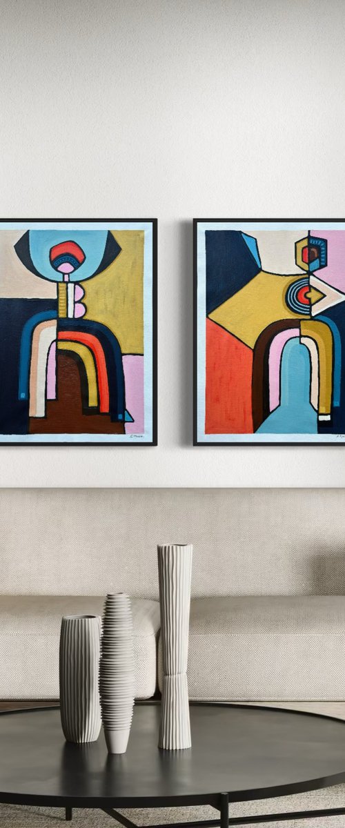 The Four Dancers (Set of 4) by Samantha Malone