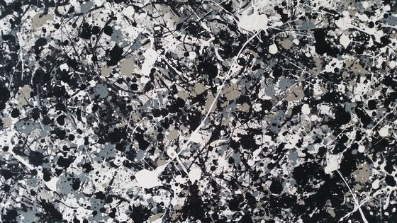 Abstract JACKSON POLLOCK style ACRYLIC on CANVAS by M.Y.