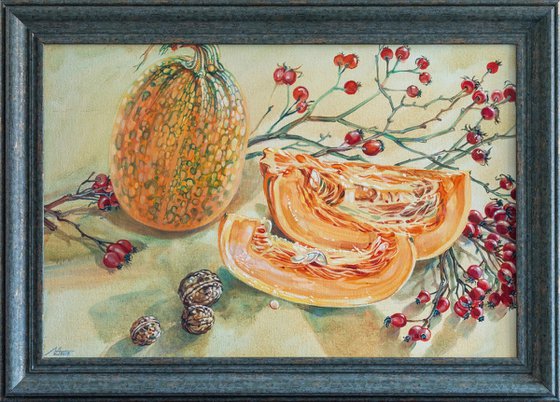 Pumpkins and Rose Hips