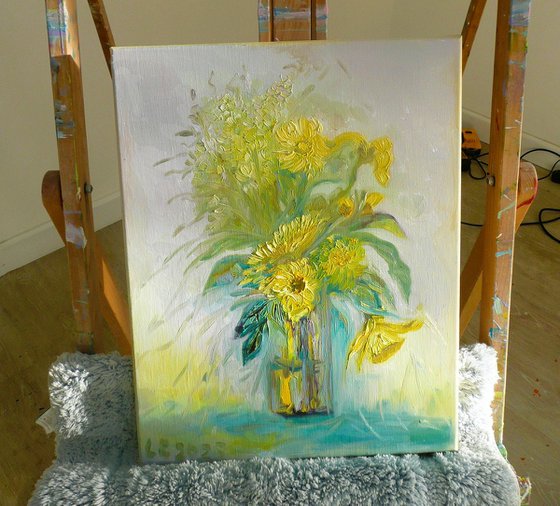 Spring Daffodils in a vase