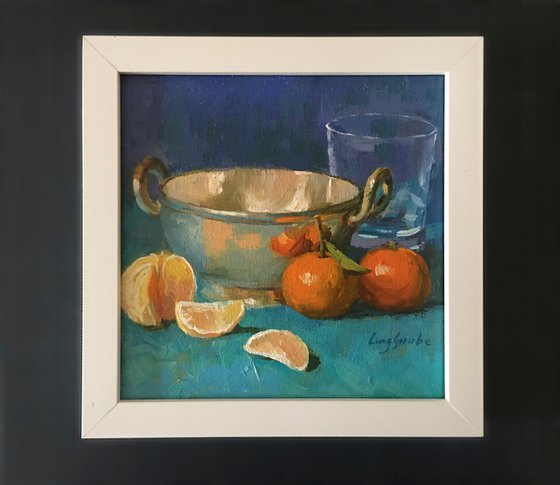 Still Life with Mandarins (Framed)