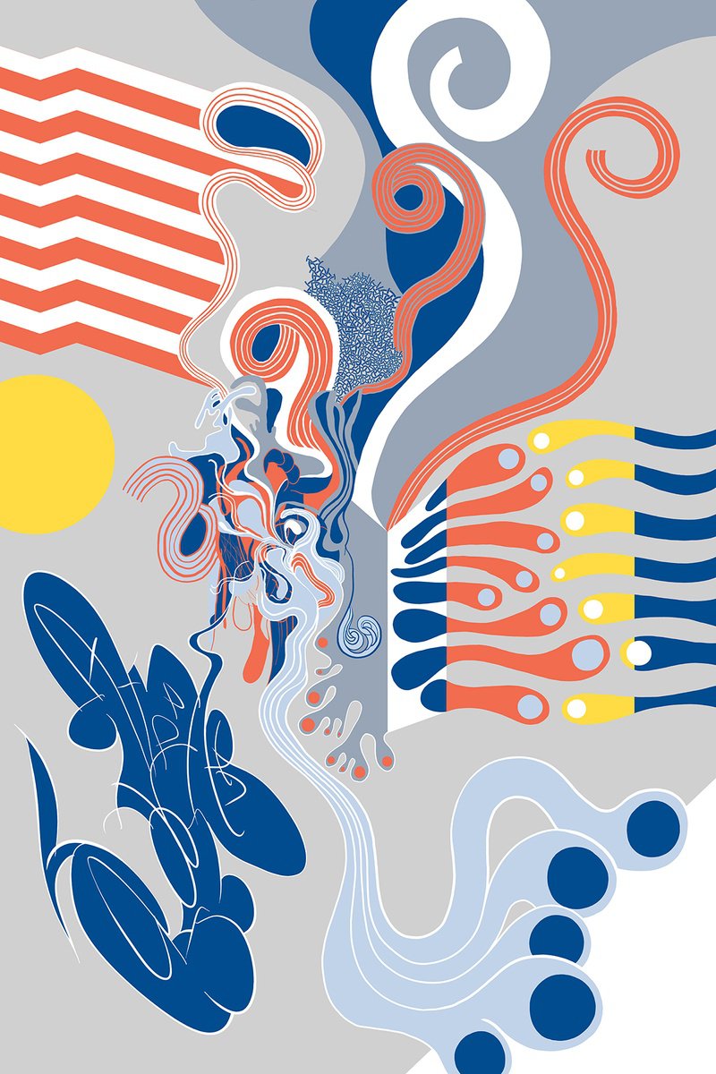 Abstract Botanical Giclee Print By Alasdair Willis, 16 X 23, Monkey Puzzle, Original Artwork