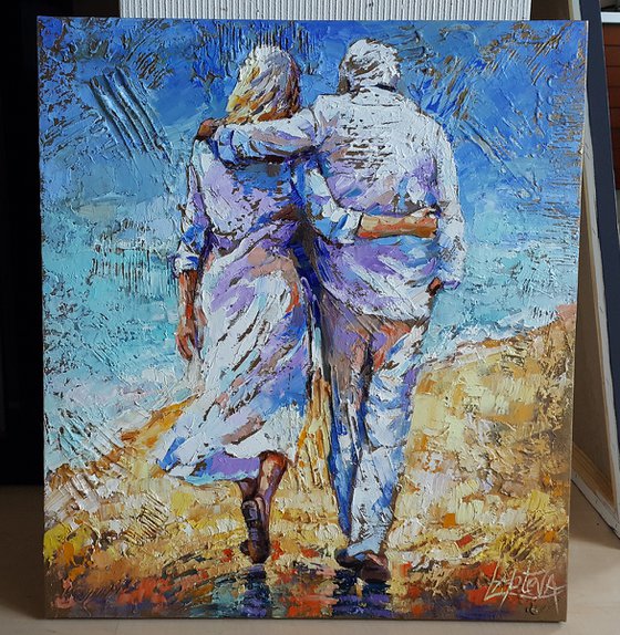 Painting Together forever Love Romantic Couple, eternal love