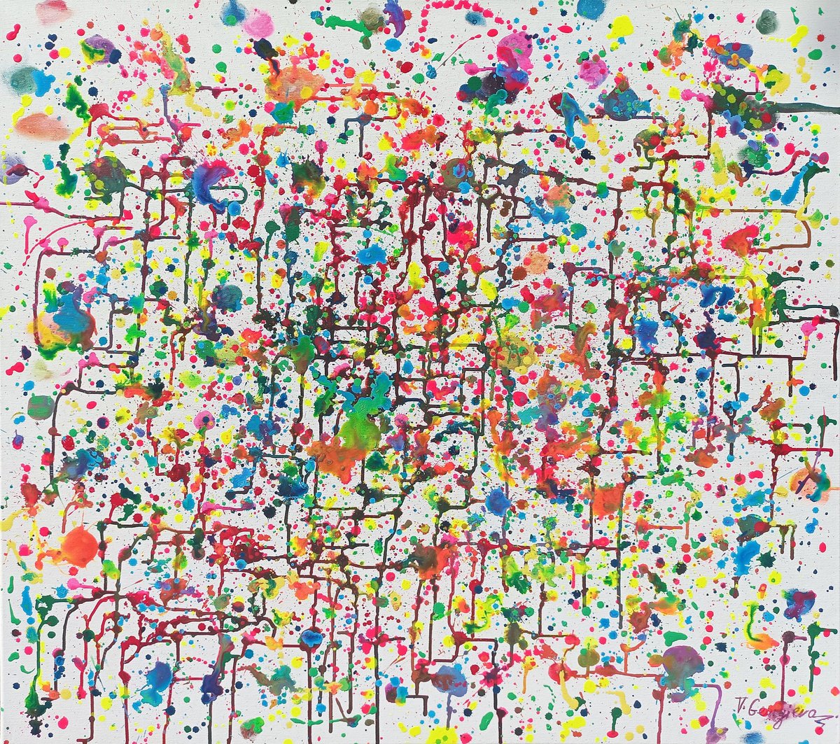 Moment Of Colours By Vanya Georgieva, 35 X 31, Artwork For Sale On Artfinder