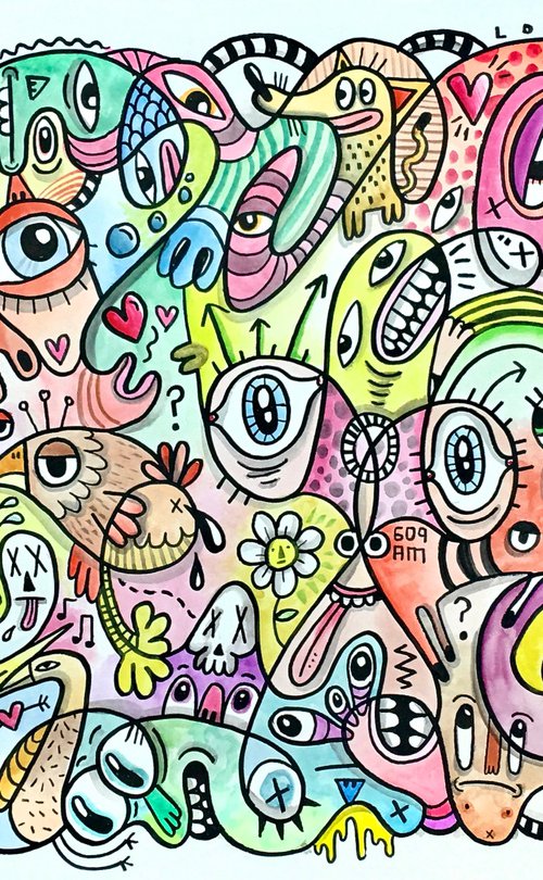 Untitled Colour Doodle 1. FREE UK Shipping by Luke Crump