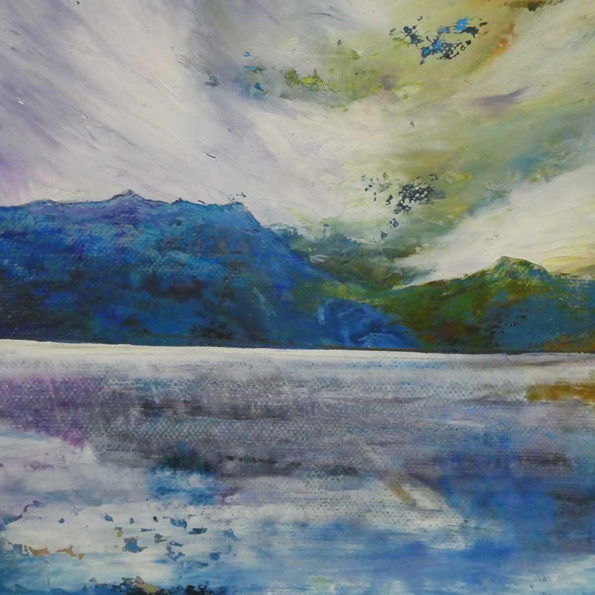 Impressionistic Landscape Oil Painting By Oconnart, 10 X 10", Across To Knoydart, Scotland, Original Artwork