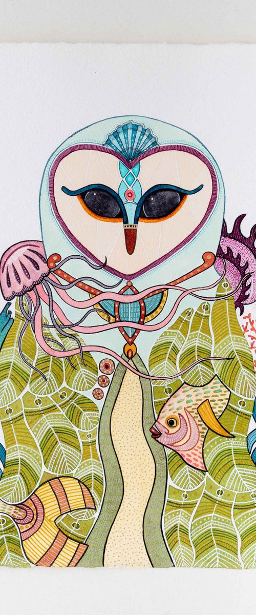 Undersea Owl II by Eve Devore