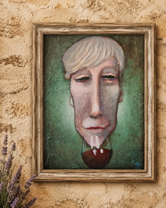 The Last Sip (30cm x 42cm x 1.6cm)