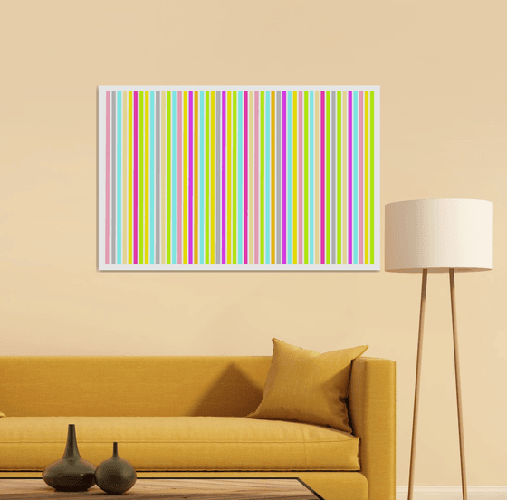 Abstraction colorful yellow pink blue stripes