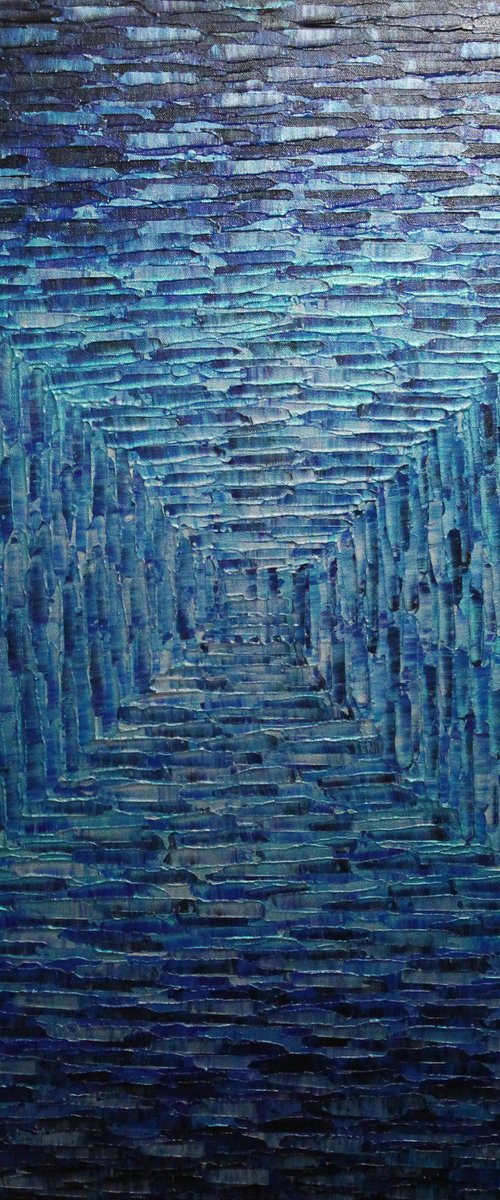 Large blue purplish square gradient by Jonathan Pradillon