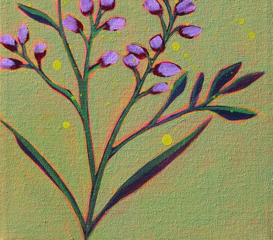 Botanical on Pea Green