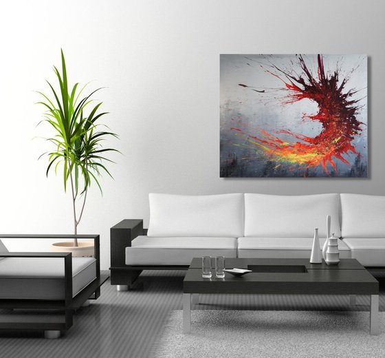 Twisting Fire III (Spirits Of Skies 120127) (120 x 100 cm) XXL (48 x 40 inches)