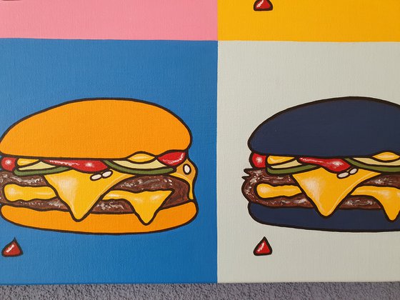 Cheeseburger in Different Colours