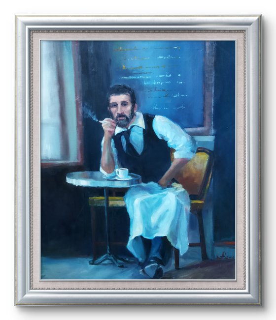 Waiter's Quiet Moment