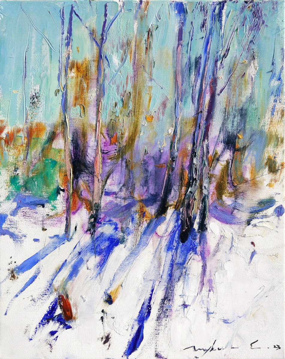 Sunny Winter Day By Helen Shukina, 16 X 20, Artwork For Sale On Artfinder