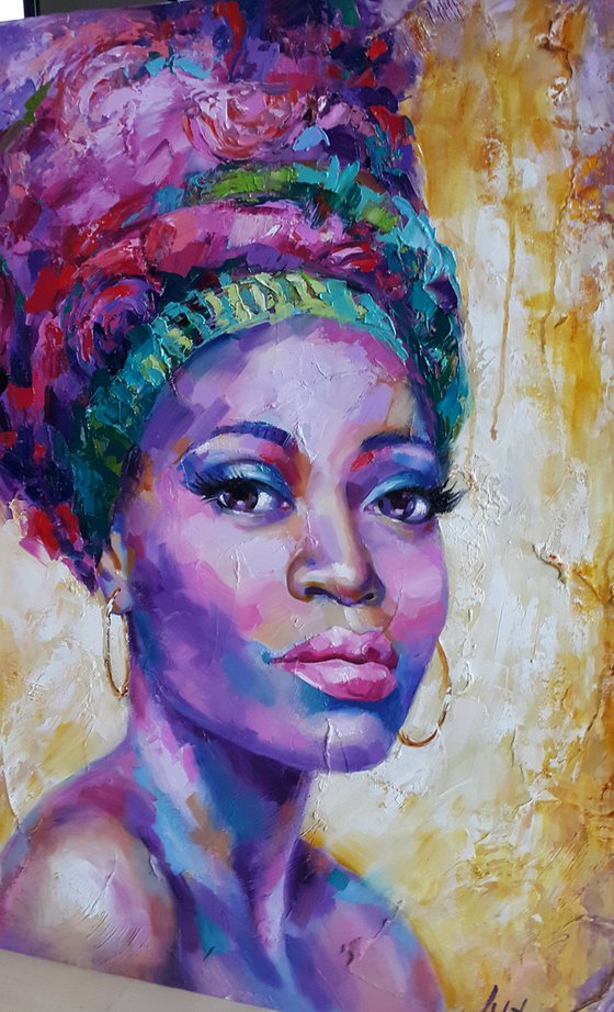 Exotic beauty  Portrait african woman