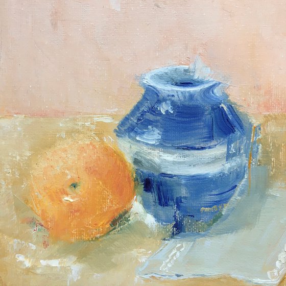 Clementine with Vase