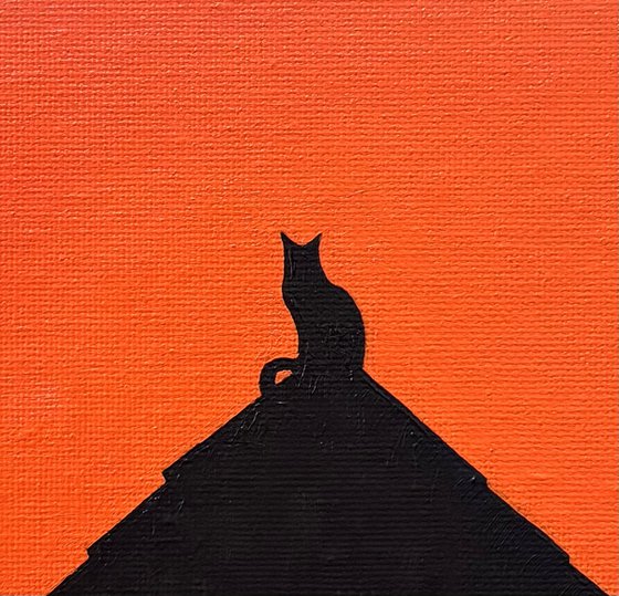 The Cat And The Sunset