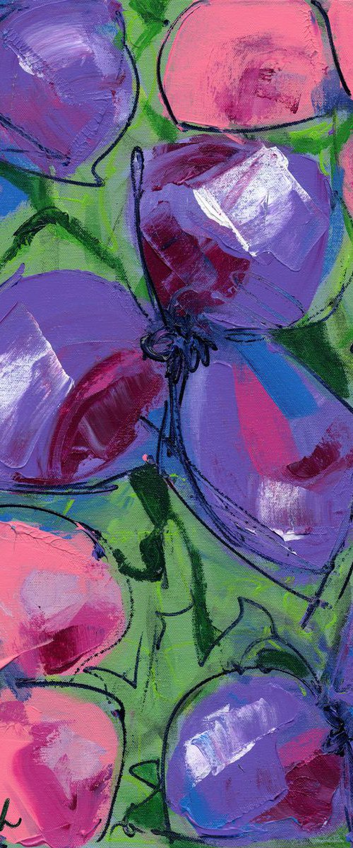 Abstract Floral Three by Lynne Taetzsch