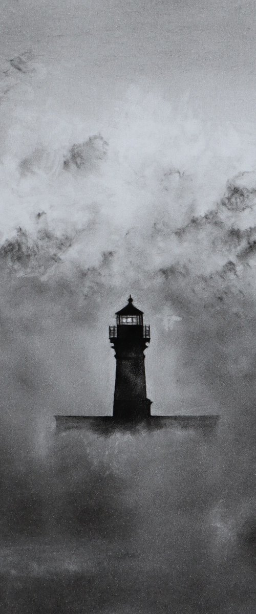 Lighthouse Drawing by Mariam Darchiashvili