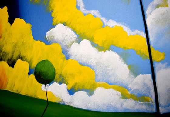 Clouds of colour painting