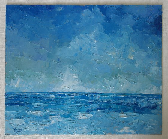 Blue Seascape.