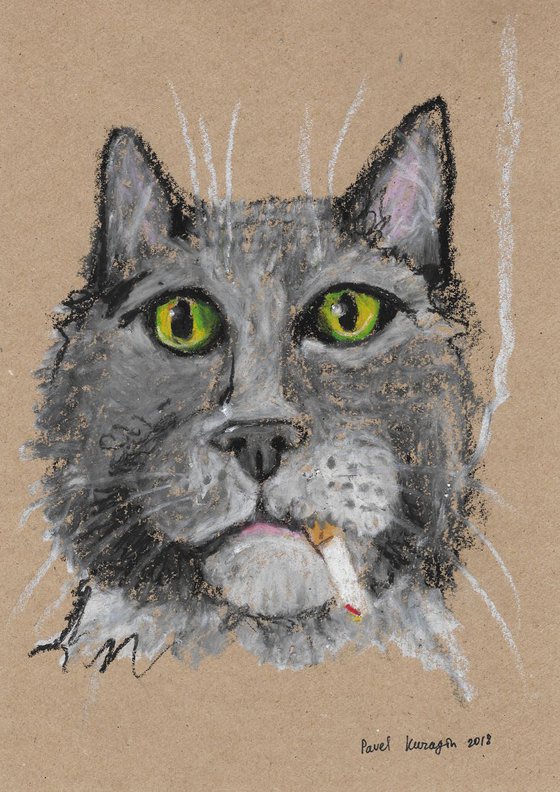 Smoking cat