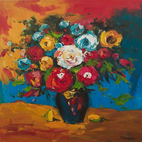 Summer Flowers by Jaroszewska Joanna (or Jarowska)