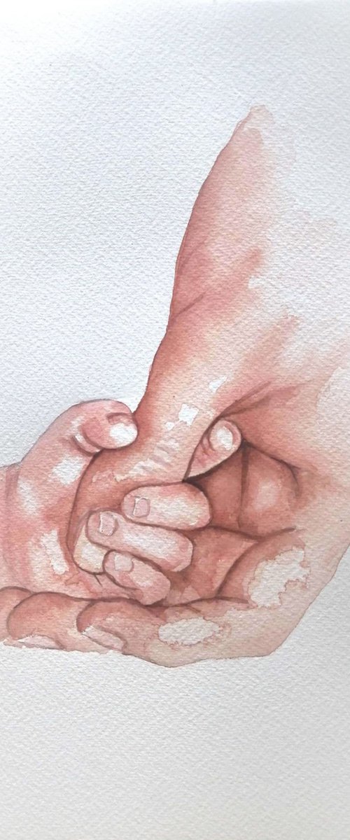 Holding hands VI by Mateja Marinko