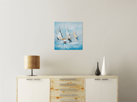 Sailing(framed 22,5"x22,5")